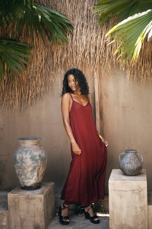 Birdie Dress - Sangria