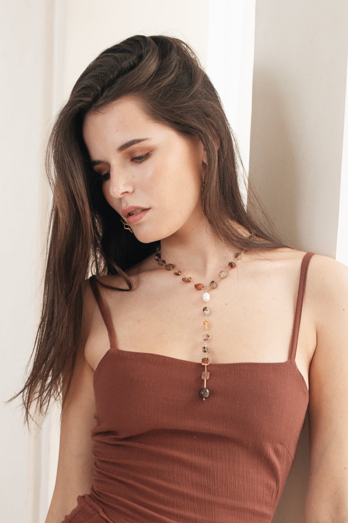 Crystal Pearl Necklace