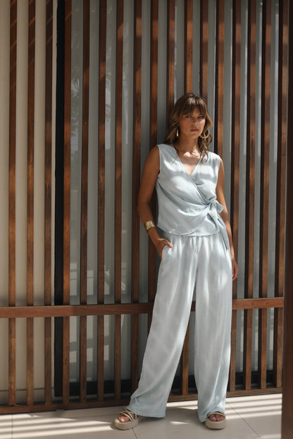 Iselina Pants - Aqua