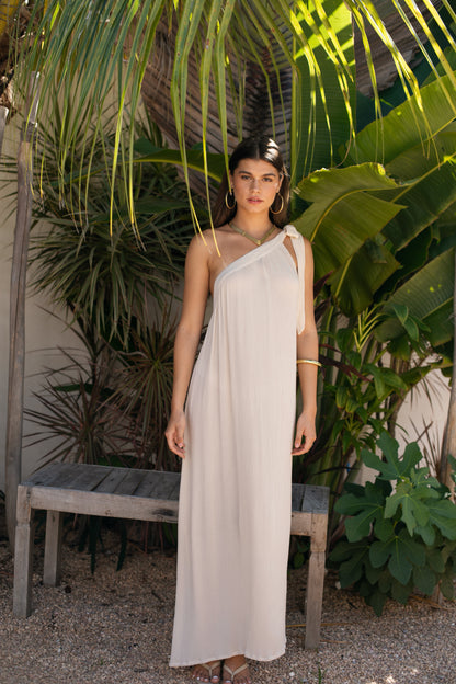 Angel Maxi Dress - Oatmilk