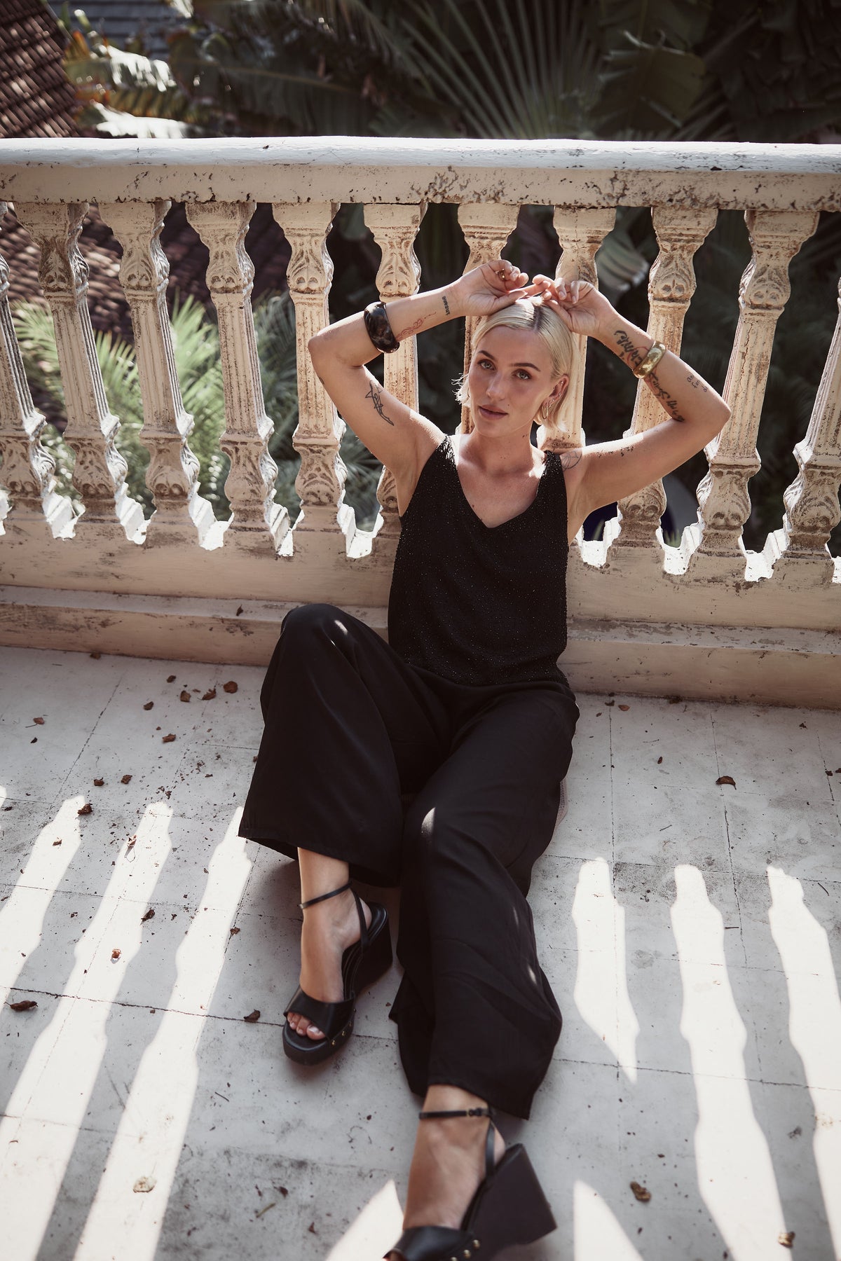 Elsa Pants - Black Fugette