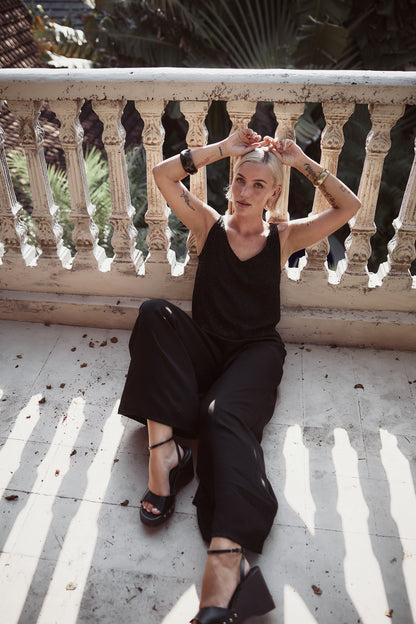 Elsa Pants - Black Fugette