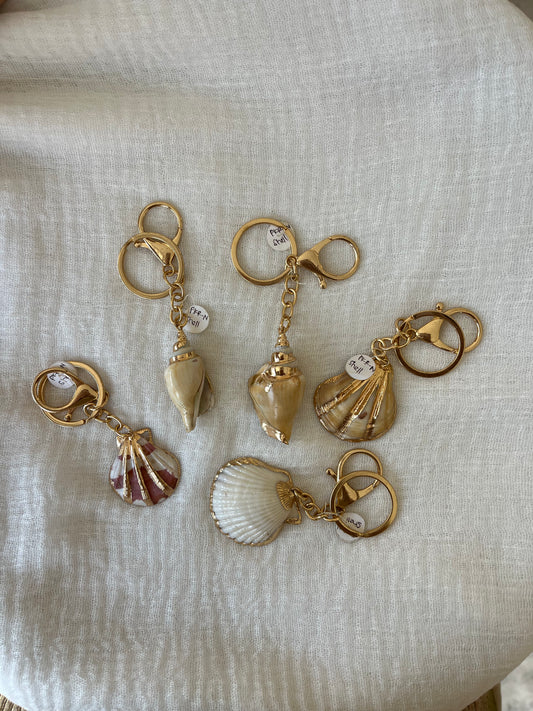 Shell Keychain Charm