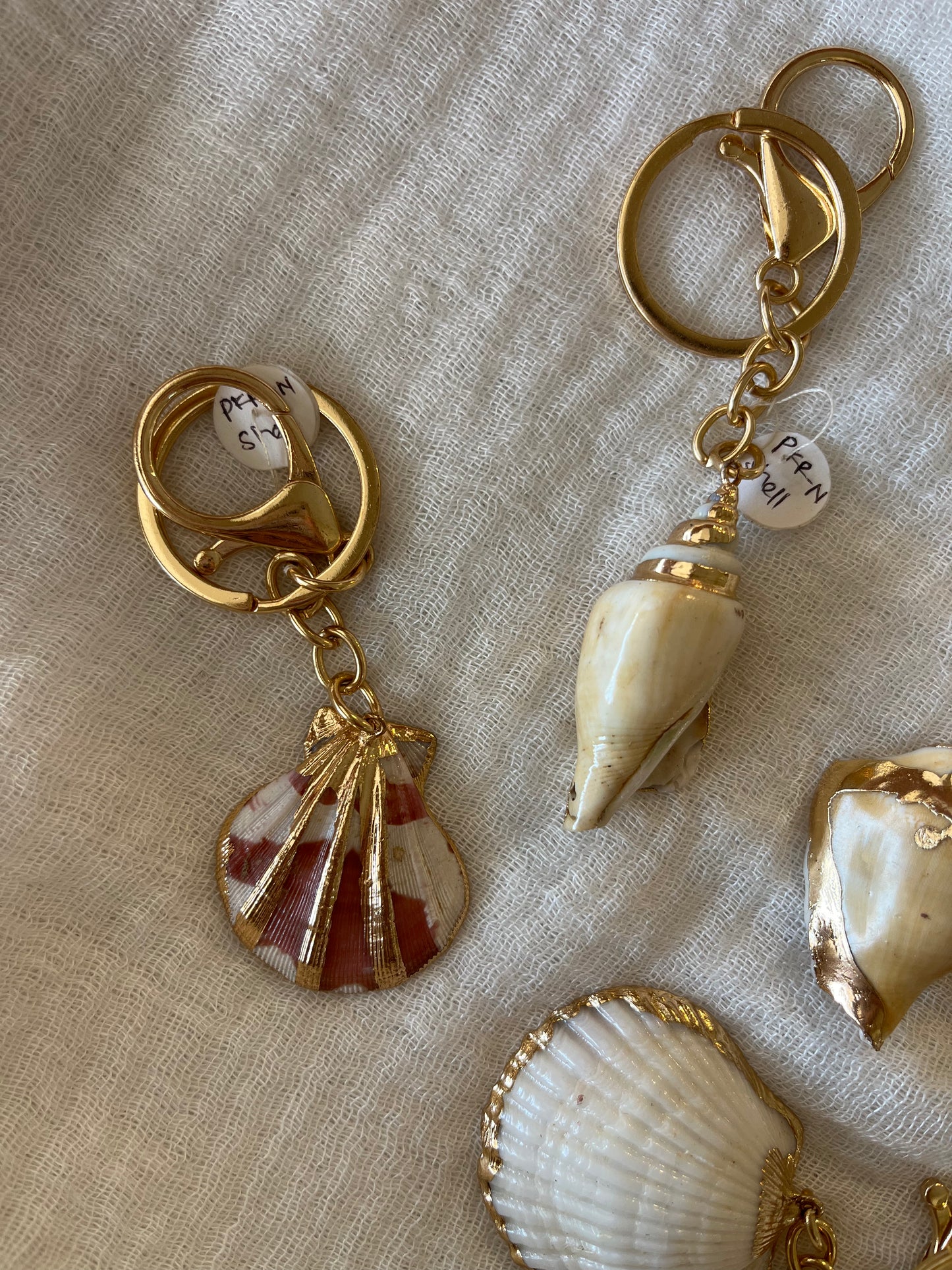 Shell Keychain Charm