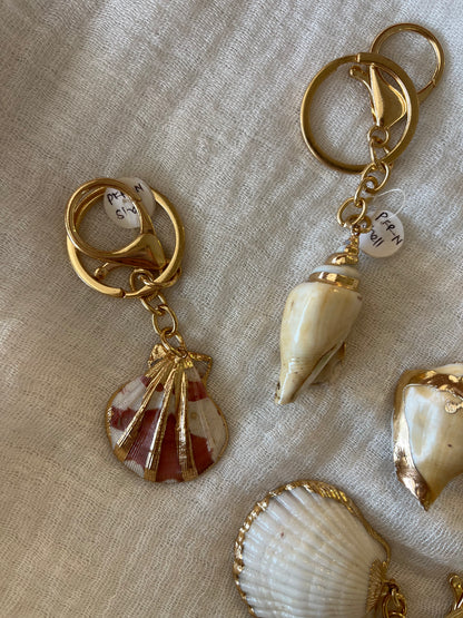 Shell Keychain Charm