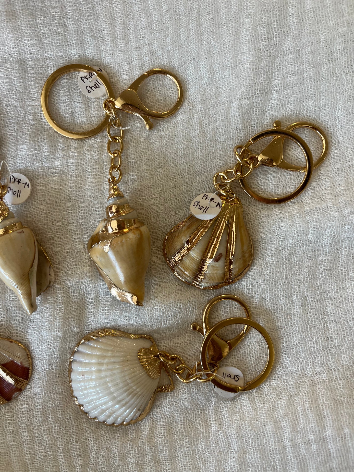 Shell Keychain Charm