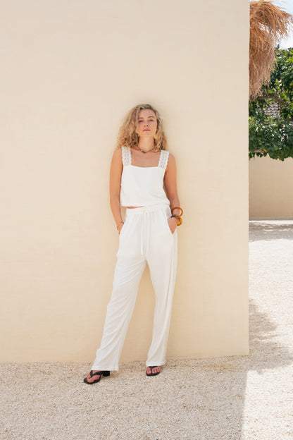 Leonie Pants - Pearl