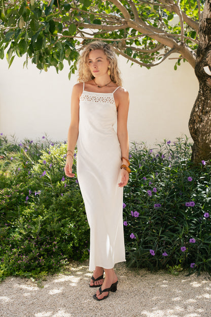 Evelina Dress - Pearl