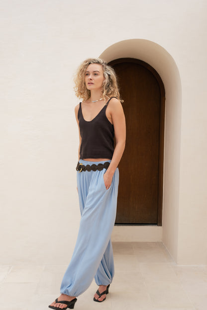 Cheya Knit Top - Dark Chocolate