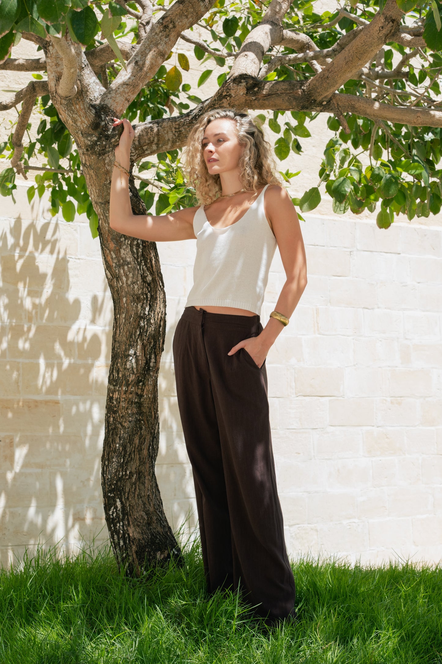 Cheya Knit Top - Ivory