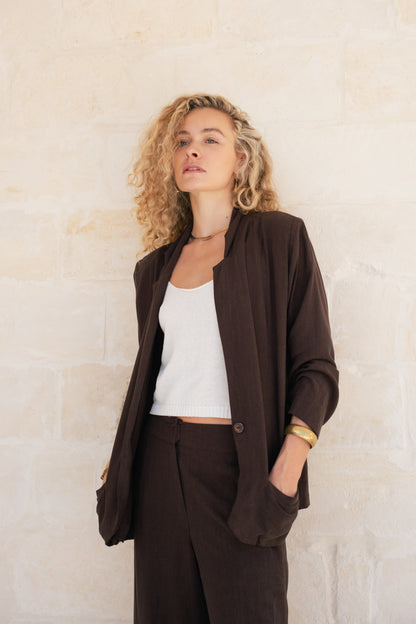 Joelle Blazer- Espresso