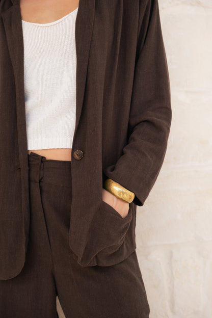 Joelle Blazer- Espresso
