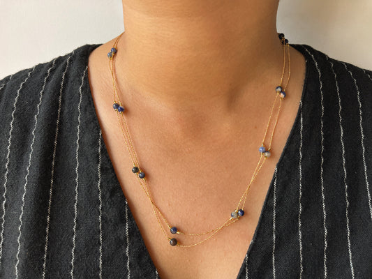 Double Layer Beaded Necklace