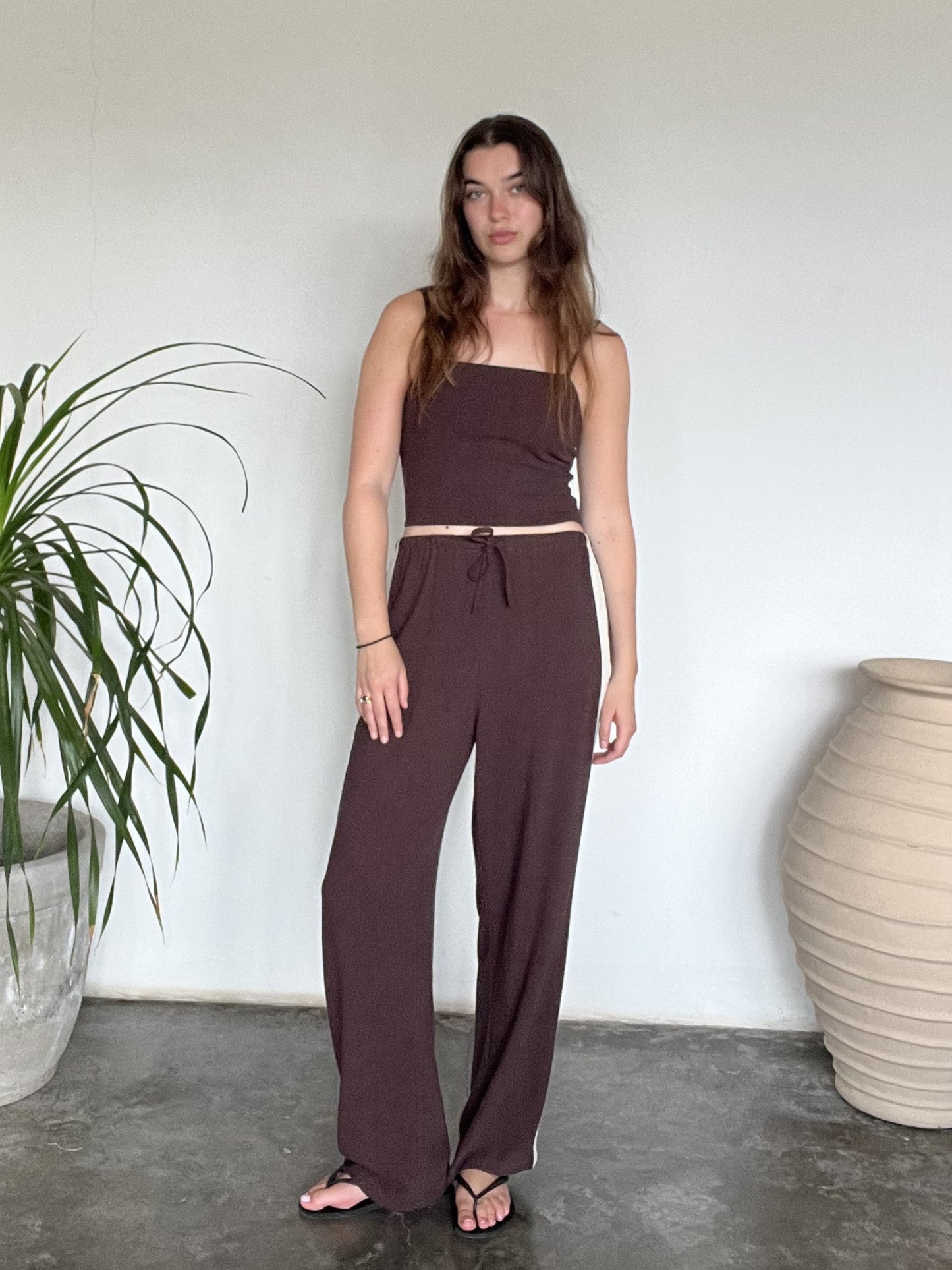 Avriel Pants - Natural and Espresso