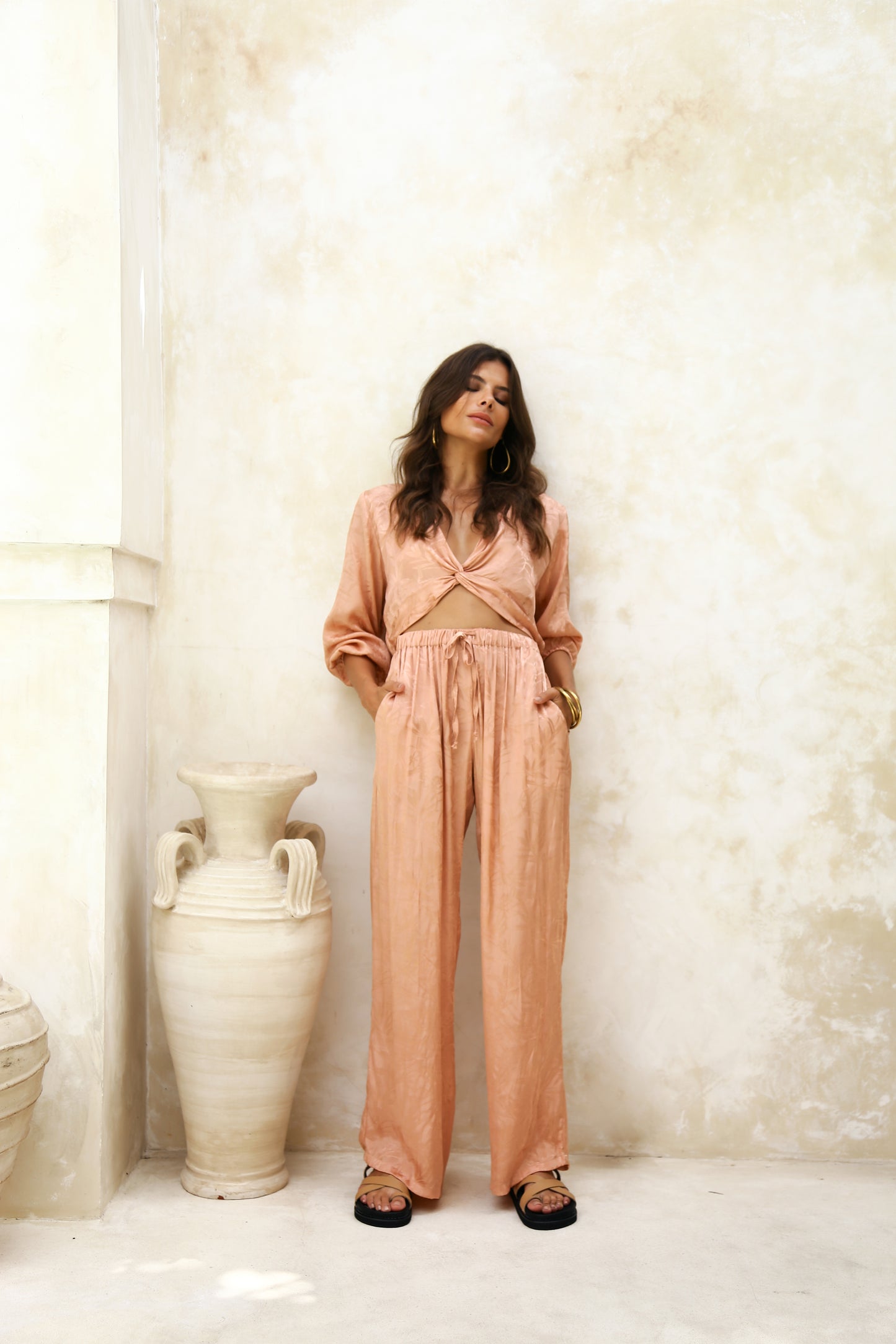 Kirsi Top - Pastel Peach