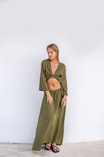 Uma Skirt - Olive green