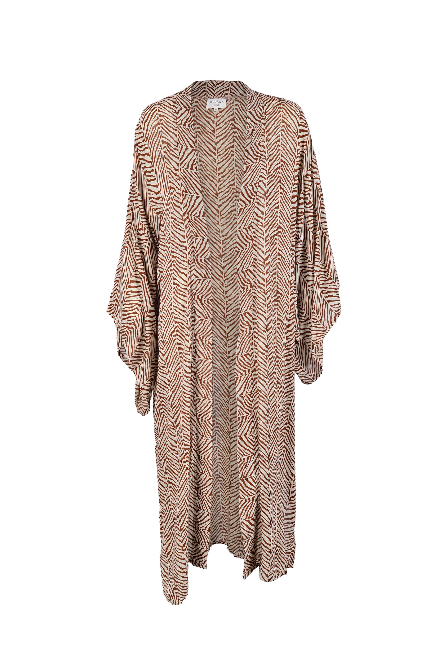 Luna Kimono - Tribal Stripe Choc/Beige