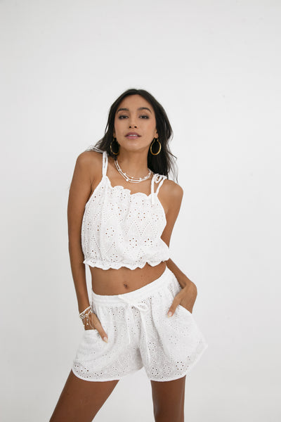 Ayla Top - Embroidered Cotton