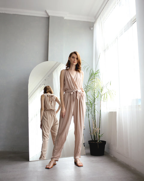 Rylee Jumpsuit - Beige
